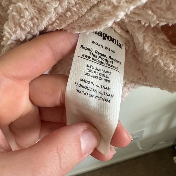 Patagonia cream Los Gatos 1/4-Zip Fleece top pullover size XS - Picture 7 of 7